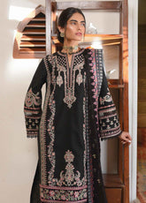 Qline By Qalamkar Embroidered Linen Unstitched 3 Piece Suit - 15
